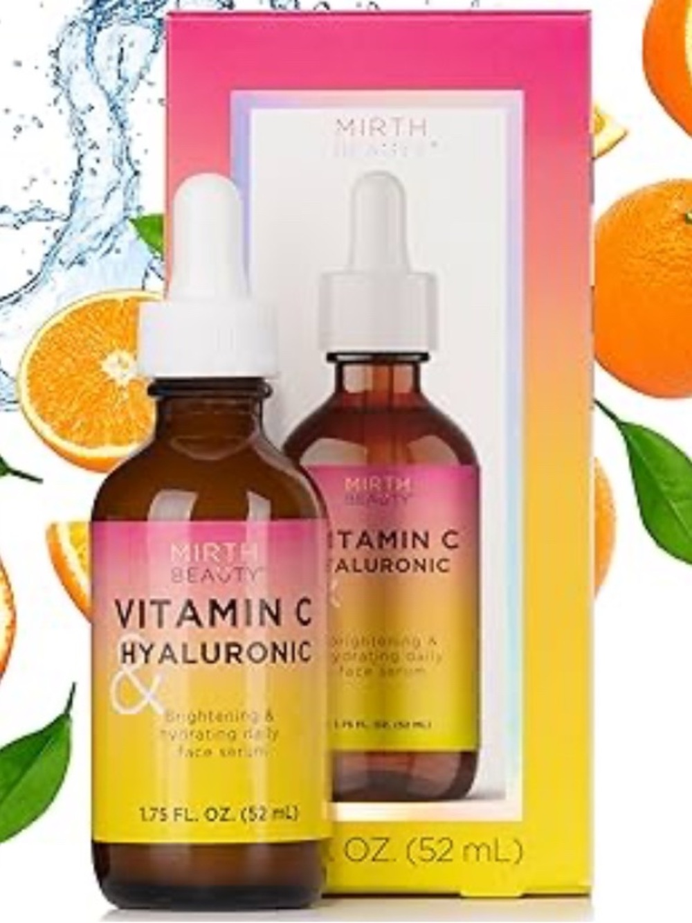 Mirth Beauty Vitamin C Hyaluronic Serum 1.75 oz Brightening